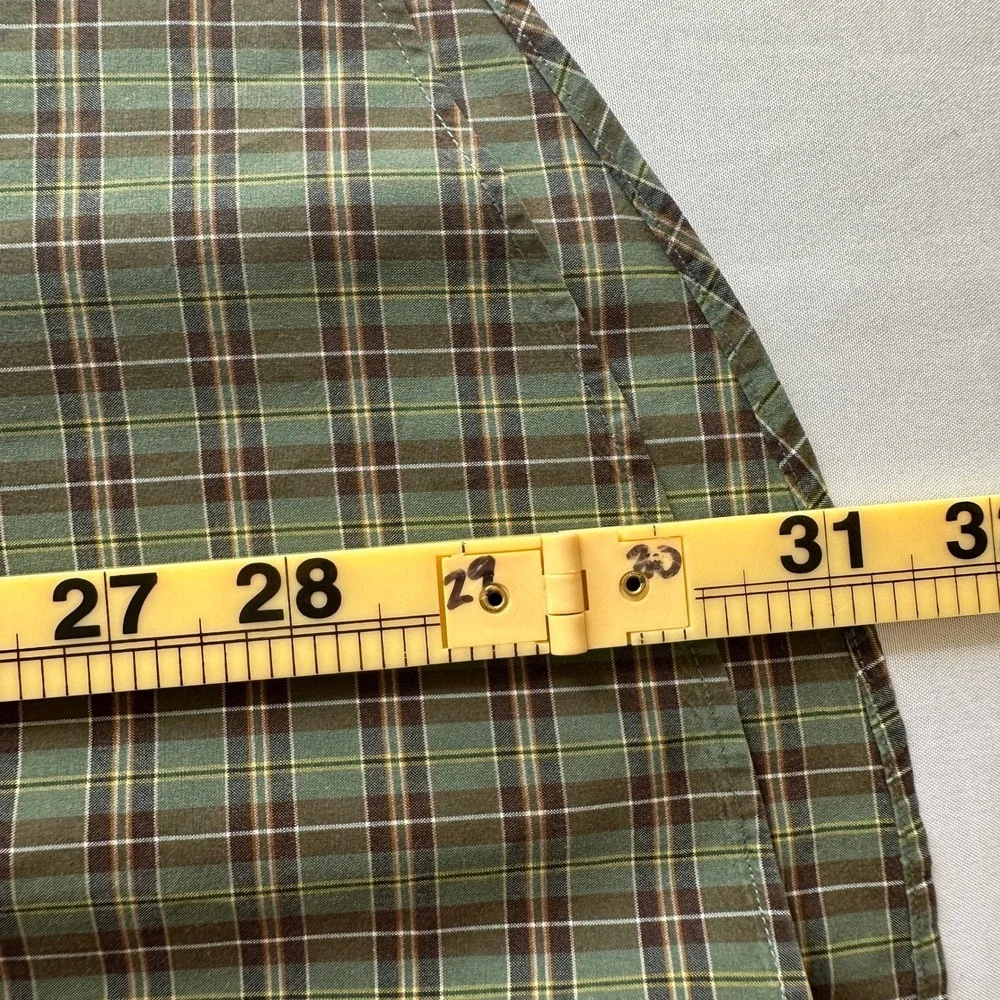 Polo by Ralph Lauren Estate Custom Fit Plaid Long Sleeve Shirt Men L 16.5 Preppy